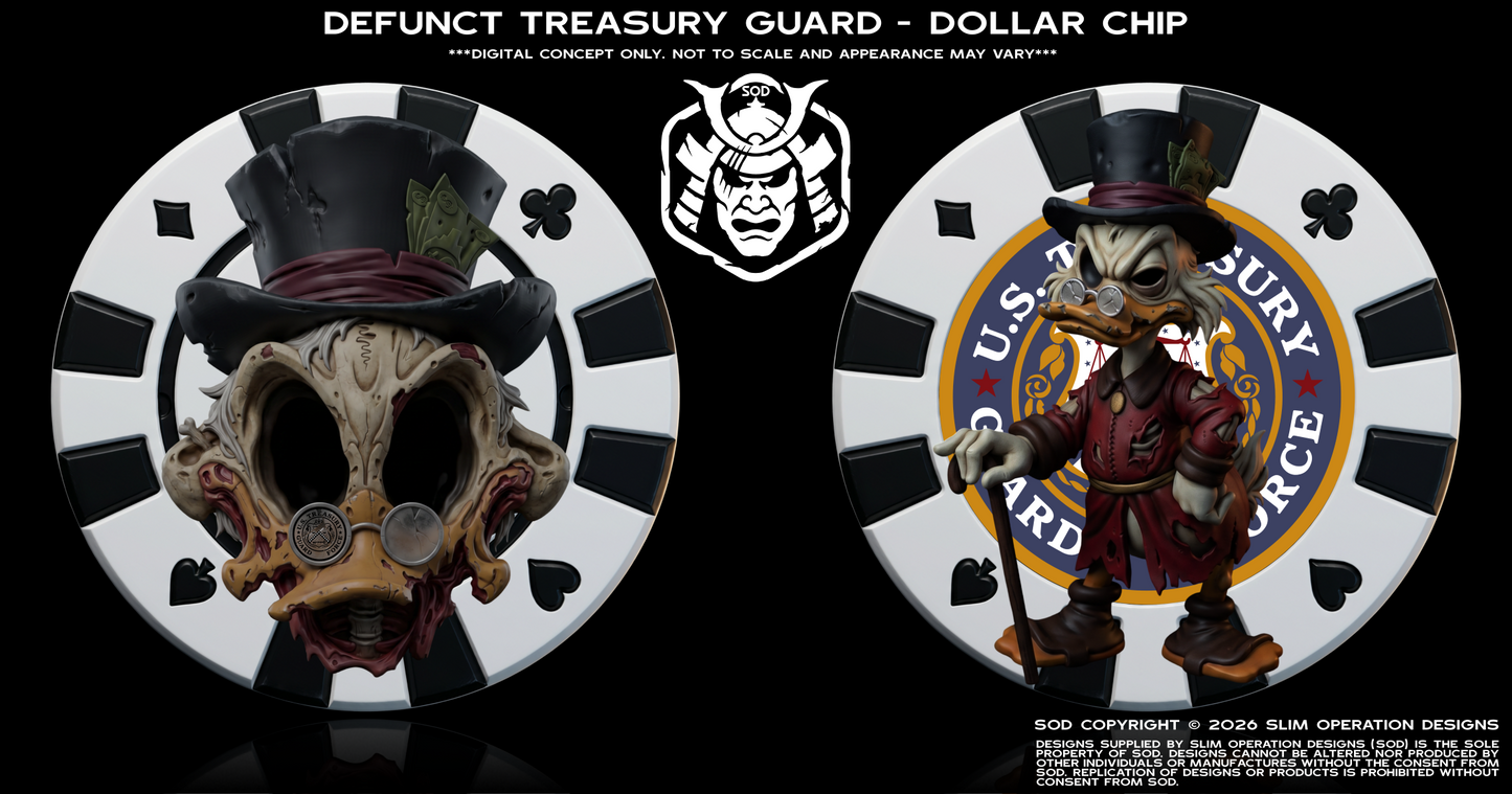 ***PRESALE CLOSED*** Defunct Treasury Guard Force 2.0 Challenge coin (Dollar Variant)