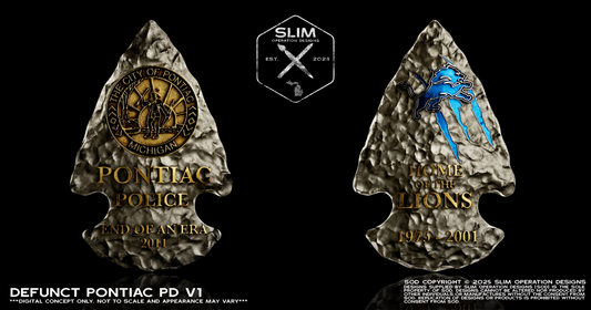 DEFUNCT Pontiac Police Arrowhead Copper Version (Serialized)