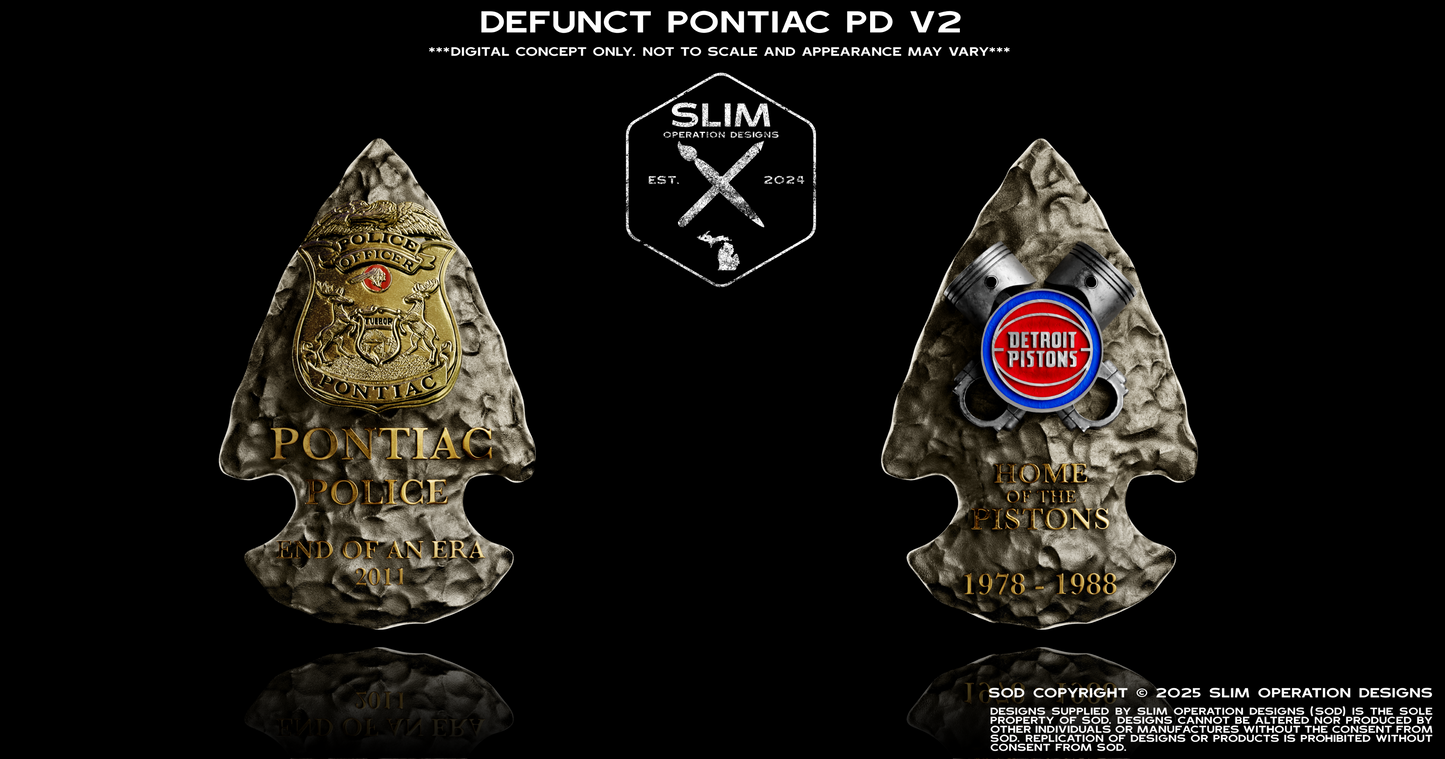 DEFUNCT Pontiac Police Arrowhead Version 2 (Serialized)