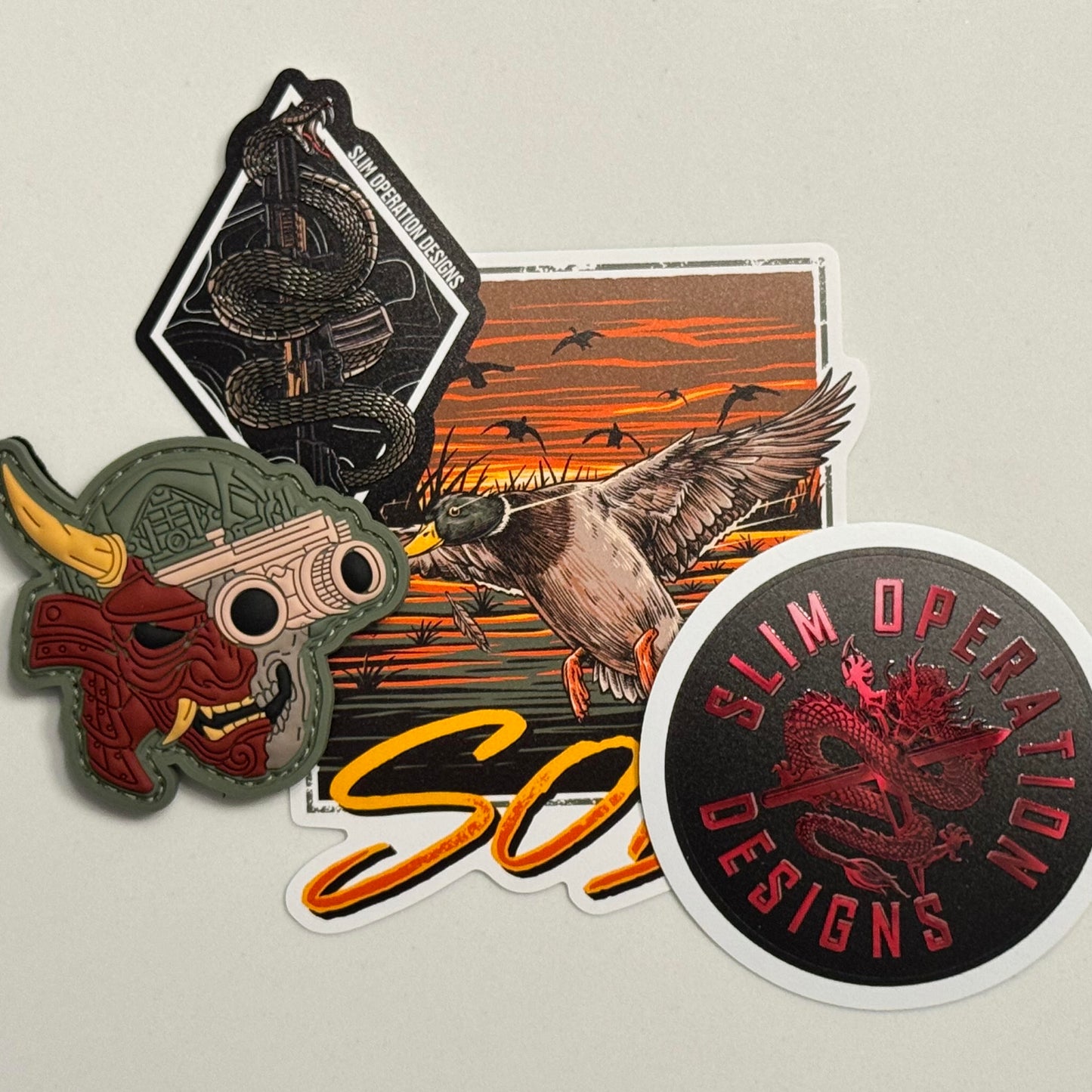 SOD Patch and Stickers Set